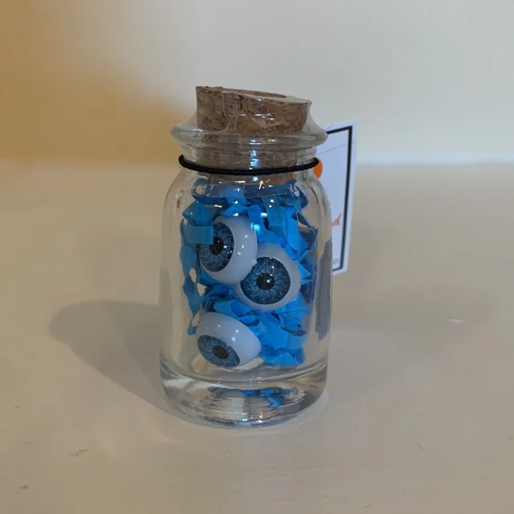 Target Bullseye mini Halloween potion jars witches broom & eye of newt NIP